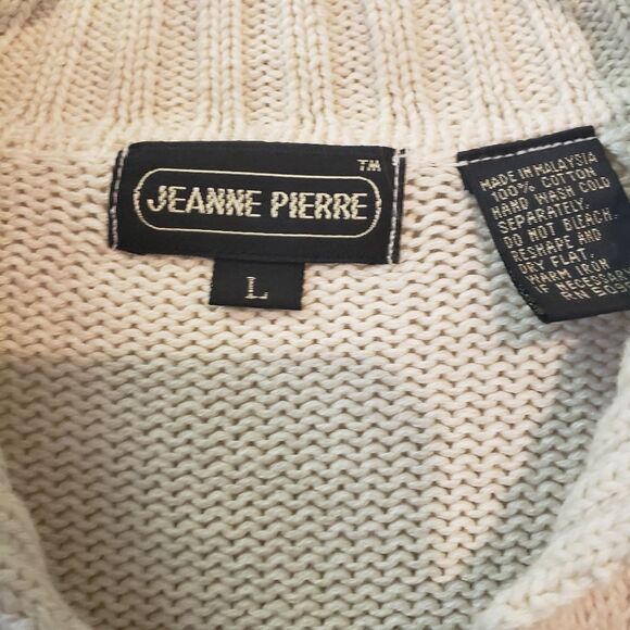 Jeanne Pierre Women's Cream Sweater Size Large - Picture 3 of 4